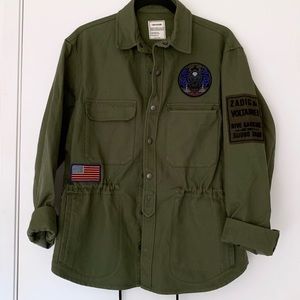 Zadig & Voltaire Military Jacket with Patches